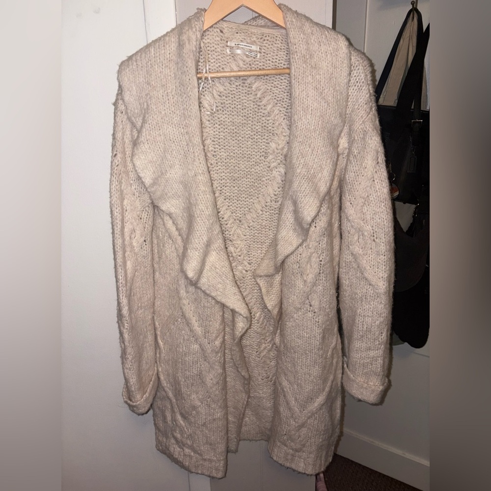 Anthropology Cream Women's cardigan